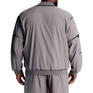 Blouson bomber en nylon léger pour homme, veste d'entraînement zippée, veste de sport décontractée, vente en gros, coupe-vent personnalisé, ensemble court - Product Image 5