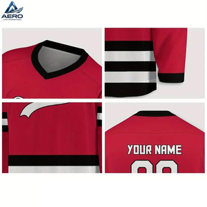 Jersey de Hockey sobre Hielo Premium de Alto Rendimiento, Material que Absorbe la Humedad, Estilo Vintage, Precio al por Mayor, Totalmente Personalizado, Nuevo - Product Image 4