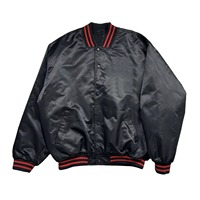 Blouson de baseball en satin uni Sartin Versity, design personnalisé 2026, style urbain, épais, pour homme, avec boutons, idéal pour l'hiver