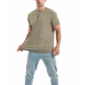 T-shirt Ringer en Maille Respirante pour Homme, Léger, Style Urbain, 100% Coton, Manches Courtes, Coupe Classique, Couleur Unie, Meilleure Vente - Product Image 4