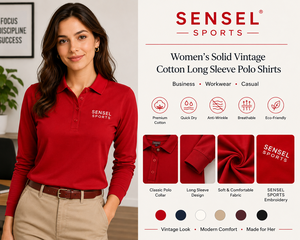 Chemises polo à manches longues pour femmes, chemises polo en coton, uniformes de bureau, vêtements de travail, vêtements décontractés, vêtements de golf, chemises à séchage rapide - Product Image 5