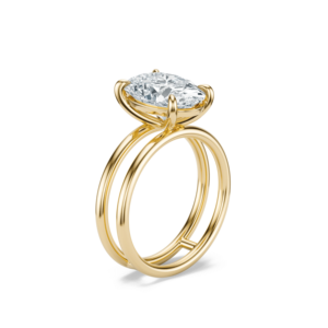 Anillo Lennon Personalizado de Oro Sólido de 14K con Diamante de Corte Ovalado Certificado por IGI, Joyería de Lujo para Regalo de Boda, Compromiso o Aniversario - Product Image 6