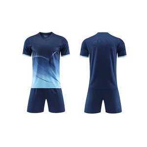 Men's V-Neck Short Sleeve <b>Soccer</b> Jersey Set Gradient Color Moisture Wicking Polyester Athletic Fit All Seasons Apparel - Product Image 3