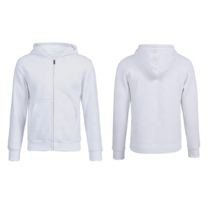 Sweat-shirt à capuche zippé pour homme, couleur orange, coupe classique, en molleton, style décontracté, pour l'automne, en tissu tricoté, couleur unie - Product Image 2