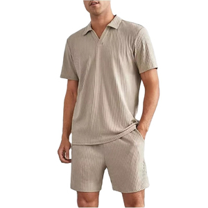 Ensemble polo et short décontracté pour homme, séchage rapide, polyester/coton, été - Product Image 2