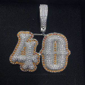 Collar personalizado con colgante de letra estilo hip hop para hombre y mujer, con diamantes de imitación CZ, chapado en oro y plata, con letras del alfabeto tipo burbuja. - Product Image 6