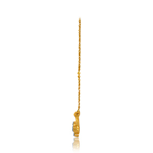 GLEAMORA ENTERPRISE Pendentif Cœur en Or Jaune avec Diamant de Laboratoire Taille Brillant pour Femme, Tendance, 14K, 2,77g, Couleur H, pour Usage Quotidien - Product Image 3