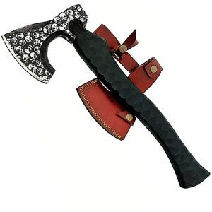 Burraq - Tomahawk Personalizado de 17 Pulgadas de Acero Inoxidable con Mango de Madera de Palisandro y Funda de Cuero, Hecho a Mano, Estilo Industrial, Regalo para el Día del Padre, Caza - Product Image 3