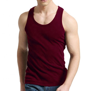 Camiseta sin mangas de algodón acanalada para hombre al por mayor, ideal para baloncesto, entrenamiento, deportes, correr y gimnasio. - Product Image 1
