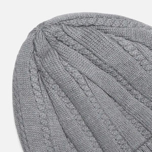 Bonnet en tricot de haute qualité, nouveau style, chaud pour l'hiver, avec logo personnalisé, en acrylique, vente en gros - Product Image 2