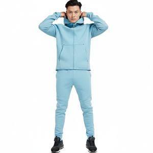 Conjunto de Chándal Holgado Personalizado Unisex con Estampado DTG y Ribetes, Sudadera con Capucha Retro Y2K y Pantalones de Chándal, Conjunto de Dos Piezas para Invierno - Product Image 1