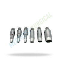 Ensemble de têtes circulaires Burgess de taille standard pour instruments d'extraction dentaire vétérinaire pour l'élimination des dents chez les équidés