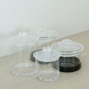 [Holar] Taiwan a fait 3 tailles ensemble de bocaux de stockage en plastique hermétiques ronds transparents avec couvercles - Product Image 6