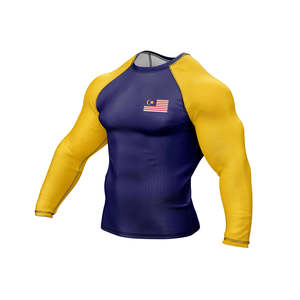 Hot Selling Custom Men Short <b>Sleeve</b> Compression Shirts BJJ Rash Guard UPF50 Anti-Bacterial Breathable Eco-Friendly 100% - Product Image 2