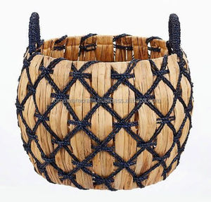 Panier en paille artisanal en jacinthe d'eau naturelle, multi-usages, stockage, OEM, durable, léger, durable, en provenance du Vietnam - Product Image 5