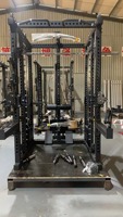 Peralatan Kebugaran Gym Komersial, Mesin Cable Crossover Half Cage, Set Lengkap, Multifungsi, Smith Strength Trainer