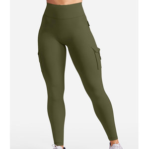 Classic Reinforced Design Yoga Legging For Women Moisture Wicking Breathable Polyester Spandex Gym <b>Tights</b> Matching Top - Product Image 3