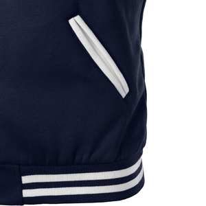 FINER THREADS FH-MVJ-04632 Blouson universitaire d'hiver pour homme 100% coton Col montant Respirant Service OEM Faible MOQ - Product Image 4