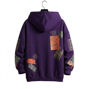 Custom Oversized Black Fleece Pullover <b>Hoodie</b> with for | Premium Cotton Eco-Friendly Winter Streetwear for Men & Women - Product Image 3