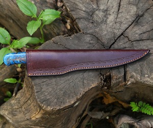 Couteau de pêche personnalisé en acier Damas fait main, lame flexible de 8-9,9 pouces, manche en résine et bois, ambidextre, compatible lave-vaisselle - Product Image 3