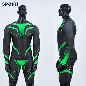 Ensemble Rash Guard Unisexe de Haute Qualité avec Logo Personnalisé Imprimé – Vêtements de Sport en Gros, Ensembles Rash Guard et Shorts MMA, Ensembles de Maillots de Compression pour Hommes - Product Image 1