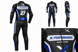 Combinaison de moto en cuir personnalisée pour équipe |   Noir Vert |   Fabricant OEM ODM |   Qualité de conception haut de gamme |   Vêtements de course - Product Image 6