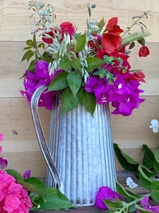 Maceta Galvanizada Estilo Jarra, Maceta de Metal Rústica para Decoración de Hogar, Jardín, Balcón y Patio, Pieza Decorativa Multiusos - Product Image 5