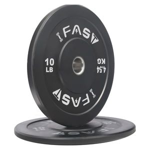 For Olympic 10lb Weight Plates with 2 Inch Steel Insert Rubber Bumper Home Gym Strength Training Bundle Options Available - Product Image 2