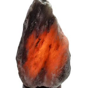 Custom Packaging Natural Gray Himalayan Crystal Salt Lamp Pyramid Shape with Dimmer <b>Touch</b> <b>Switch</b> Hand Carved Rock Salt Lamp - Product Image 2