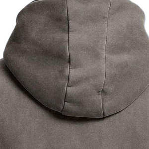 เสื้อฮู้ดดี้ผู้ชายทรงหลวมคุณภาพสูง ลายตัวอักษรสองแถวที่อก ผ้าฝ้าย 100% สไตล์วาร์ซิตี้ โลโก้ด้านหน้า ระบายอากาศได้ดี - Product Image 4