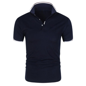 Camiseta Roja de Manga Corta para Hombre, Tejida, 100% Algodón, Antiarrugas, Informal, para Golf, Tenis, Deportes, Servicio OEM, Personalizada - Product Image 2