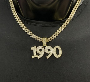 Joyas de Hip-Hop: Dijes de Moissanita para Hombre, Letra Personalizada con Nombre, Plata 925, Estilo Iced Out, para Uso Diario - Product Image 2