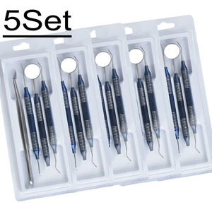 INSTRUMENTS CHIRURGICAUX BAFA – Kit d'instruments chirurgicaux dentaires en acier inoxydable 15 cm, poignée moletée noire, manuel, Classe I, certifié CE - Product Image 1