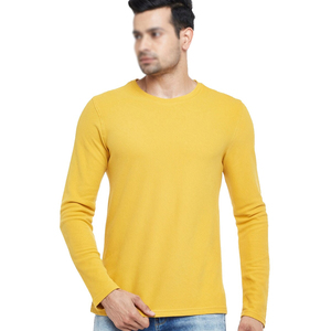 Prix d'usine T-shirt homme 100% coton à manches longues grande taille, personnalisable avec logo, pour la gym et l'entraînement, anti-plis - Product Image 1