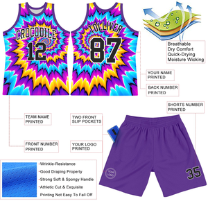 Custom Basketball Uniform Sets Summer Quick Dry Breathable Polyester Mesh Sportswear Printed Sublimation Logo - Product Image 3