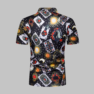 T-shirts polo de course sublimé en polyester respirant de haute qualité et bon marché en gros - Product Image 2