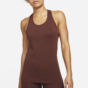 Débardeur de sport sans manches tendance pour femme, en coton côtelé tricoté - Product Image 1