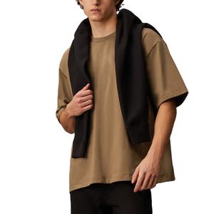 Camiseta de lujo de gran tamaño para hombre 100% algodón 200 Gms Heavyweight Drop Shoulder Boxy Style alta calidad 200 Gms Heavyweight T-Shirt - Product Image 2