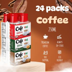 เครื่องดื่มกาแฟ arabica LATTE เวียดนาม vinut 9.5 floz (24แพ็ค), พร้อมที่จะดื่มในระหว่างการเดินทาง, ขายส่ง, ตัวอย่างฟรี - Product Image 4
