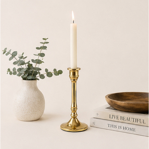 Creative Solid <b>Brass</b> Taper Candle <b>Holder</b> for Wedding Centerpieces Gold Metal <b>Candlestick</b> Stand for Minimalist Home Decor - Product Image 4