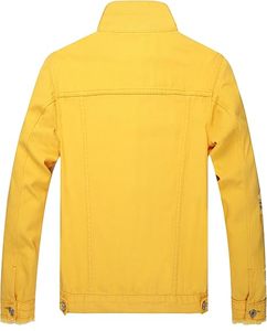 Veste en jean décontractée pour homme, 100 % coton, haute qualité, avec logo personnalisé sur le devant, respirante, écologique, séchage rapide, pour l'extérieur, vente en gros - Product Image 2