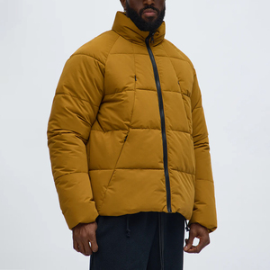 Blouson matelassé unisexe de haute qualité, style décontracté, brillant, col montant, à capuche, vente en gros, blousons gonflés personnalisés, toutes tailles - Product Image 3