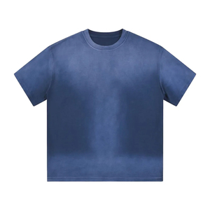T-shirt pour homme personnalisé avec impression DTG, 300 g/m², style vintage délavé à l'acide, effet soleil, délavé par pulvérisation, style uni, design décontracté - Product Image 3