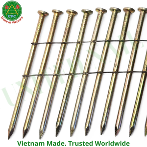 Clavos de alambre de acero de 2-1/2" x 0.131, 4500 unidades, para fabricación de palets - Cabeza redonda y a cuadros, los más vendidos |   Clavo en rollo - Product Image 3