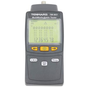 เครื่องทดสอบสาย LAN และสายโคแอกเชียลแบบออลอินวัน มัลติมีเดีย พร้อมฟังก์ชั่นวัดความยาว ตรวจสอบสายและหาตำแหน่งจุดเสีย รองรับ RJ45/RJ11/โคแอกเชียล พร้อมเครื่องวัดระยะทาง (OEM) - Product Image 1