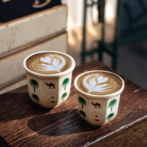 Tazas y Platos de Cerámica Rústica Árabe Hechos a Mano, Colección de Cerámica de Estilo Rústico - Product Image 5