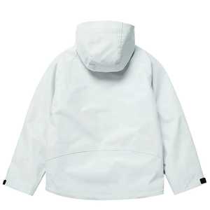 Men's Hooded Waterproof 100% Polyester 240g Jacket Solid Black Full Sleeve Loose Fit Zipper Closure Winter Outdoor Wear Pockets - Product Image 4