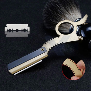 Professional <b>Straight</b> Edge Barber <b>Razor</b> Premium Manual Hair Cutting & Beard Shaving <b>Razor</b> with Replaceable Blades Hairdresser - Product Image 4