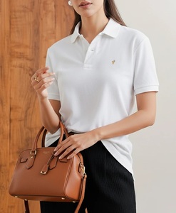 Wholesale Factory Best Selling Custom Design High Quality 100% Bamboo Fiber Solid Jersey Breathable Women's Polo Shirt Sports - Product Image 3