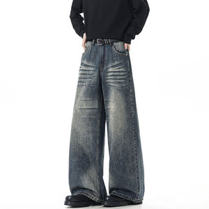 Jean en denim pour femme 100 % coton, séchage rapide, taille haute, coupe ample vintage, style baggy d'hiver, plusieurs couleurs - Product Image 4